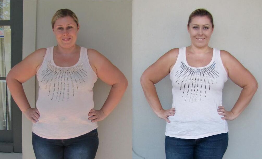 before and after weight loss on a 6 petal diet